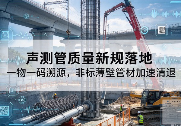 甘肃声测管质量新规落地，一物一码溯源，非标薄壁管材加速清退